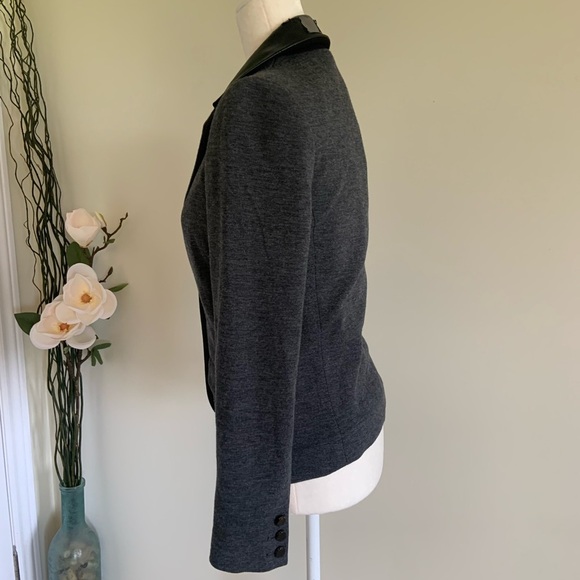 Tory Burch Gray and Black Blazer Small - Picture 2 of 8